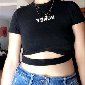 2/$30 - “HONEY” crop top